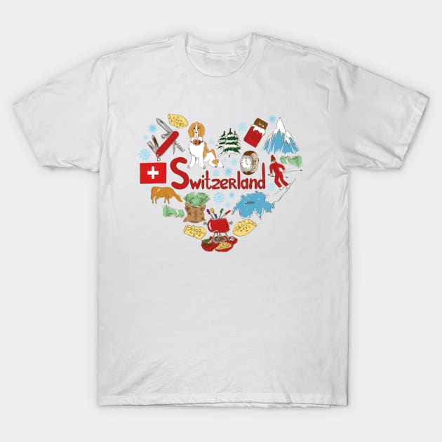 Switzerland elements T-Shirt by BokeeLee